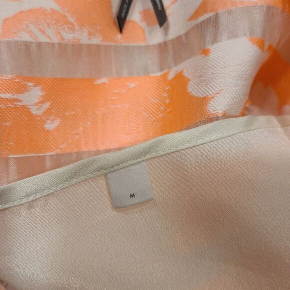 Anthropologie HD in Paris Trikala Dress, Neon Pink Orange Hi-Low, Sleeveless | M - Picture 9 of 11